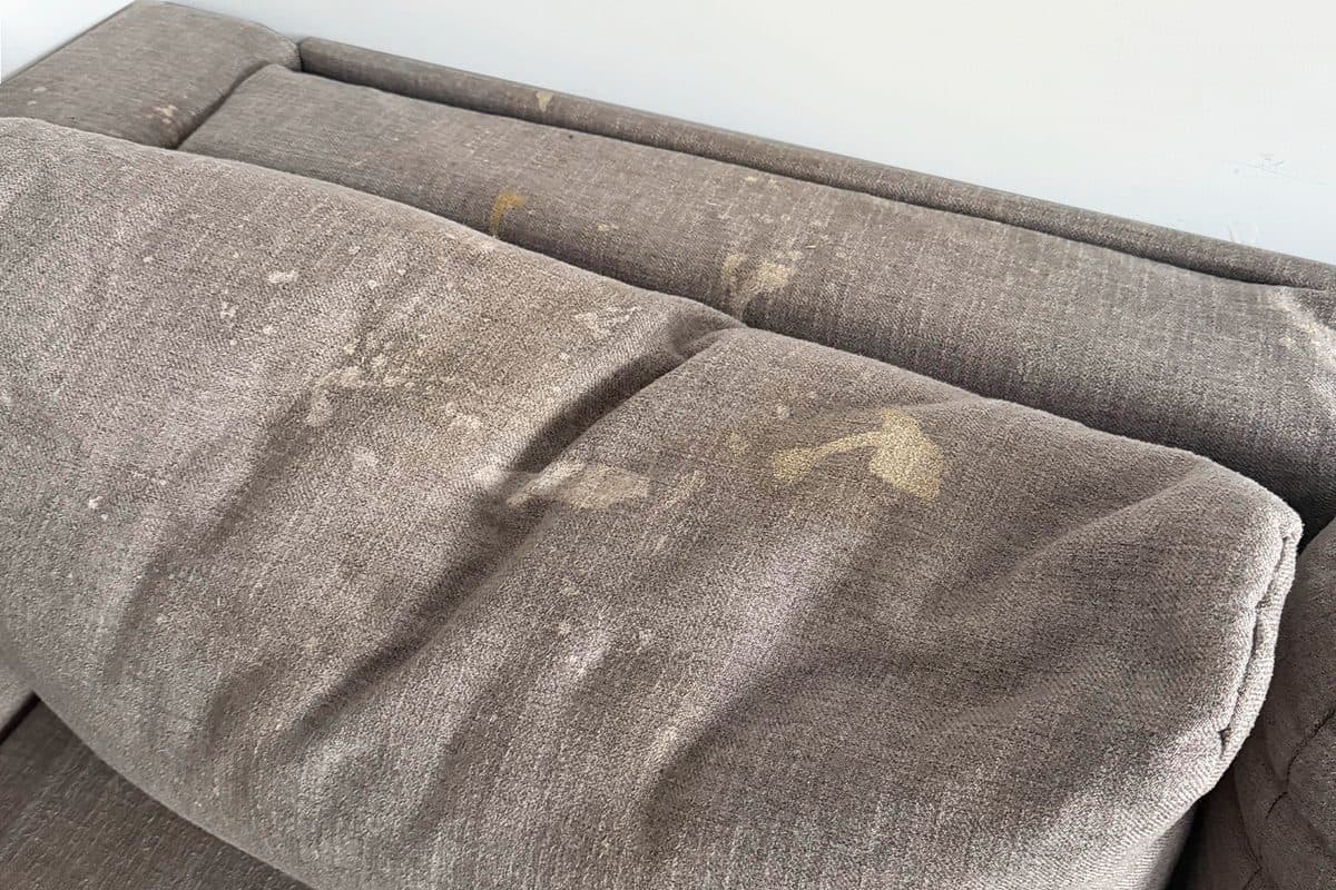 Pranie kanapy w Pruszkowie — efekt przed i po